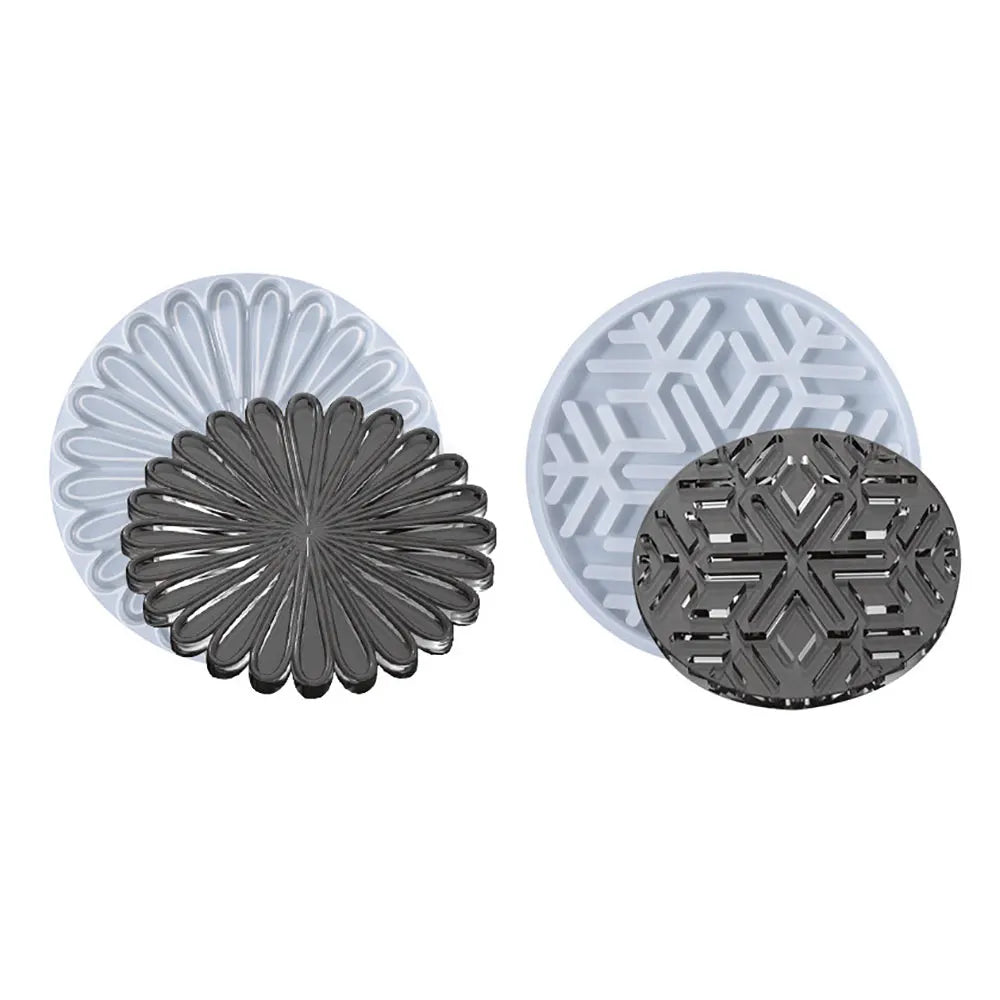 moules silicone motifs floraux flocons neige modernes decoratifs artisanat decoration intérieure