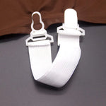 attaches coussin blanc clips simples ruban organisation literie maison élastique fixations chambre housse matelas