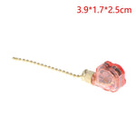 interrupteur chaîne ventilateur vitesses rouge argent doré plastique texturé industriel