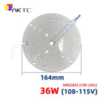 source lumineuse led argentée moderne 36w 120° cci 300ma 108 115v smd2835