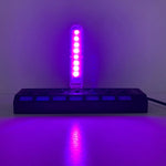 lampe led veilleuse usb alimentée 5v blanc rouge vert bleu violet moderne minimaliste adhésif