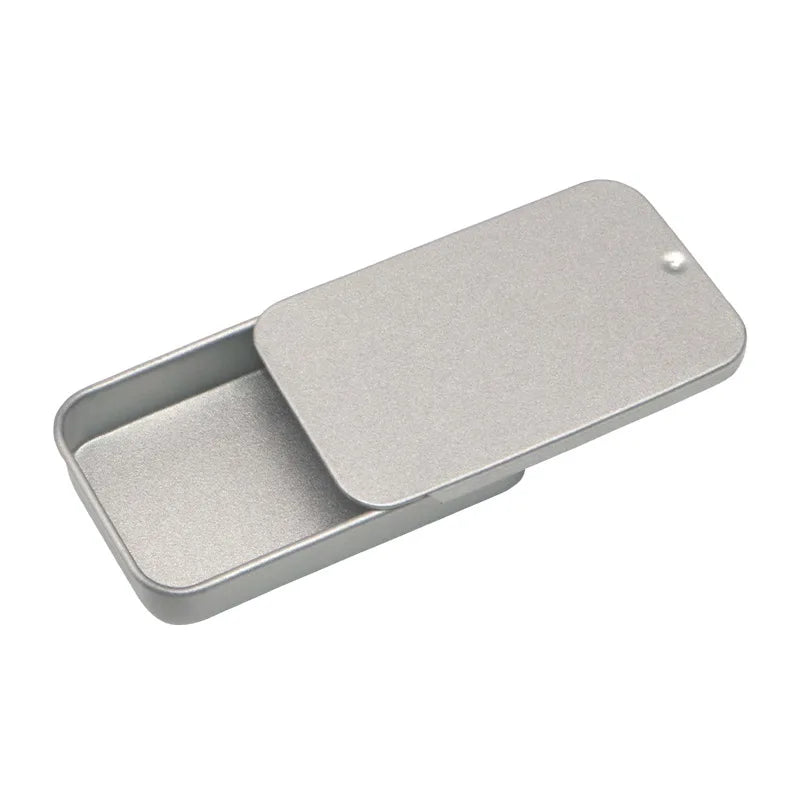 boîtes métalliques rectangulaires or blanc rose doré noir argent minimalistes respectueuses environnement organisatrices cosmétiques