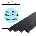 Cadre mural moderne bois teck noir blanc or 30cm 40cm 50cm.pin