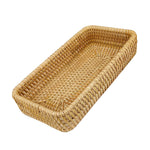 panier rangement rotin tissé traditionnel fruits collations maison pique nique camping beige clair