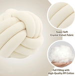 coussin décoratif rond peluche doux nœud décoration lit chambre enfant