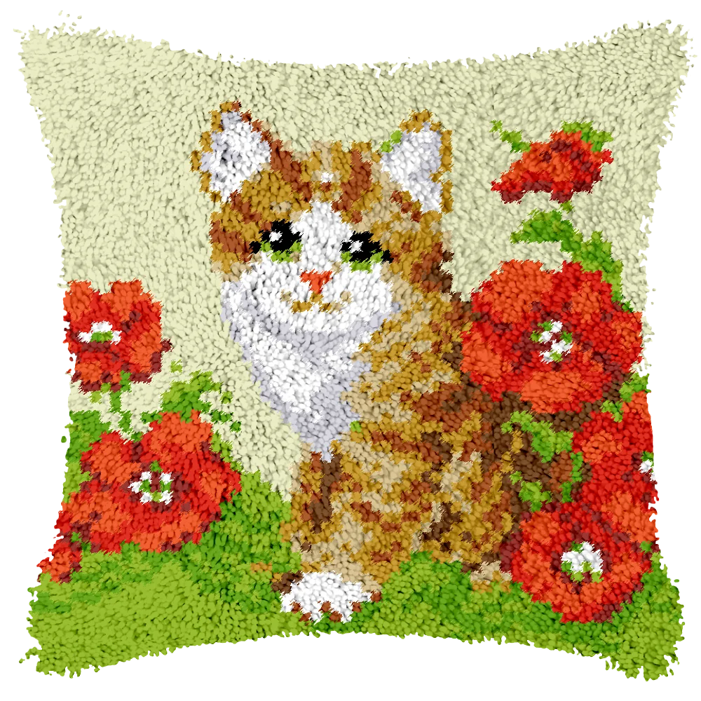 coussin carré beige uni maille tissu décoration maison classique salon chambre