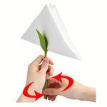 porte serviettes moderne napkins holder serviettes pliées fleur blanc vert adhésif kitchen organizer tendance