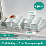 pots succulentes blancs modernes entailles drainage 6cm 7cm cactus pierres