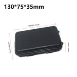 boîte étanche noire robuste poignées intérieur rembourré mat plastique hermétique survival gadgetextérieur