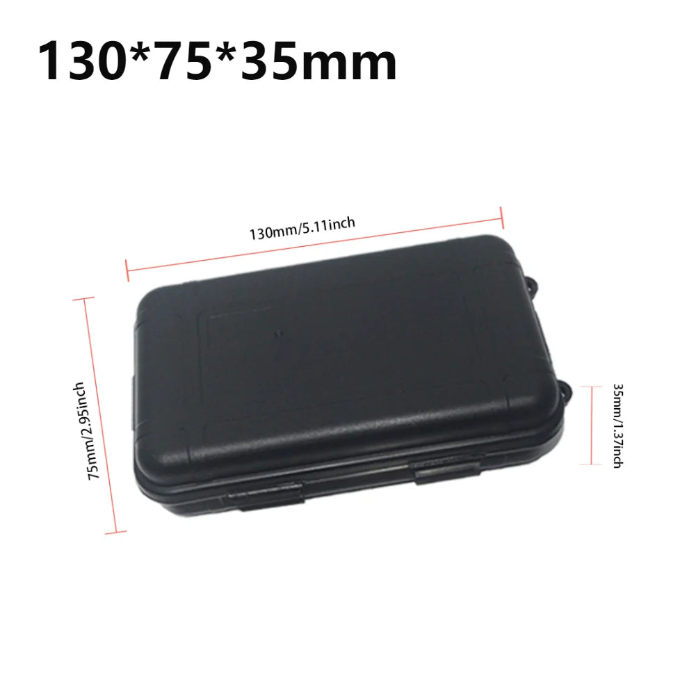 boîte étanche noire robuste poignées intérieur rembourré mat plastique hermétique survival gadgetextérieur