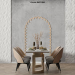 décoration murale bois arche bordure dentelée minimaliste bohème naturel festive accent