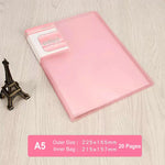 classeur transparent pvc a5 b5 organiseur documents scolaire scolaire moderne violet