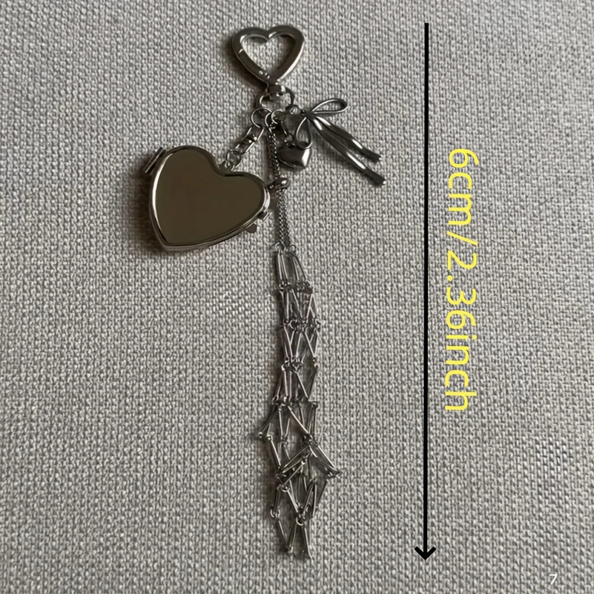 porte clés miroir étoile lèvres maquillage organisateur voyage féminin élégant core argenté rose