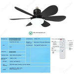 ventilateur lampe led blanc moderne facile chambre salon cuisine