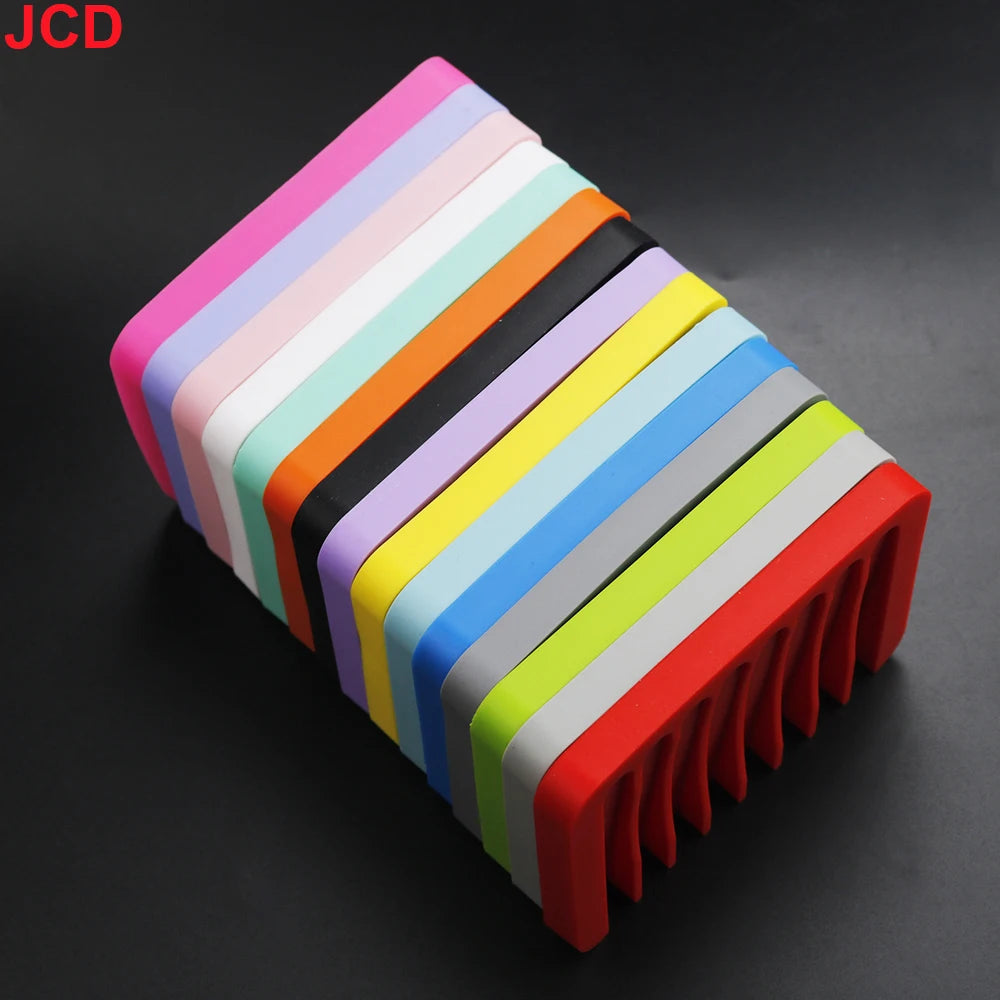 support savon silicone rose violet bleu vert orange gris moderne rayures horizontales