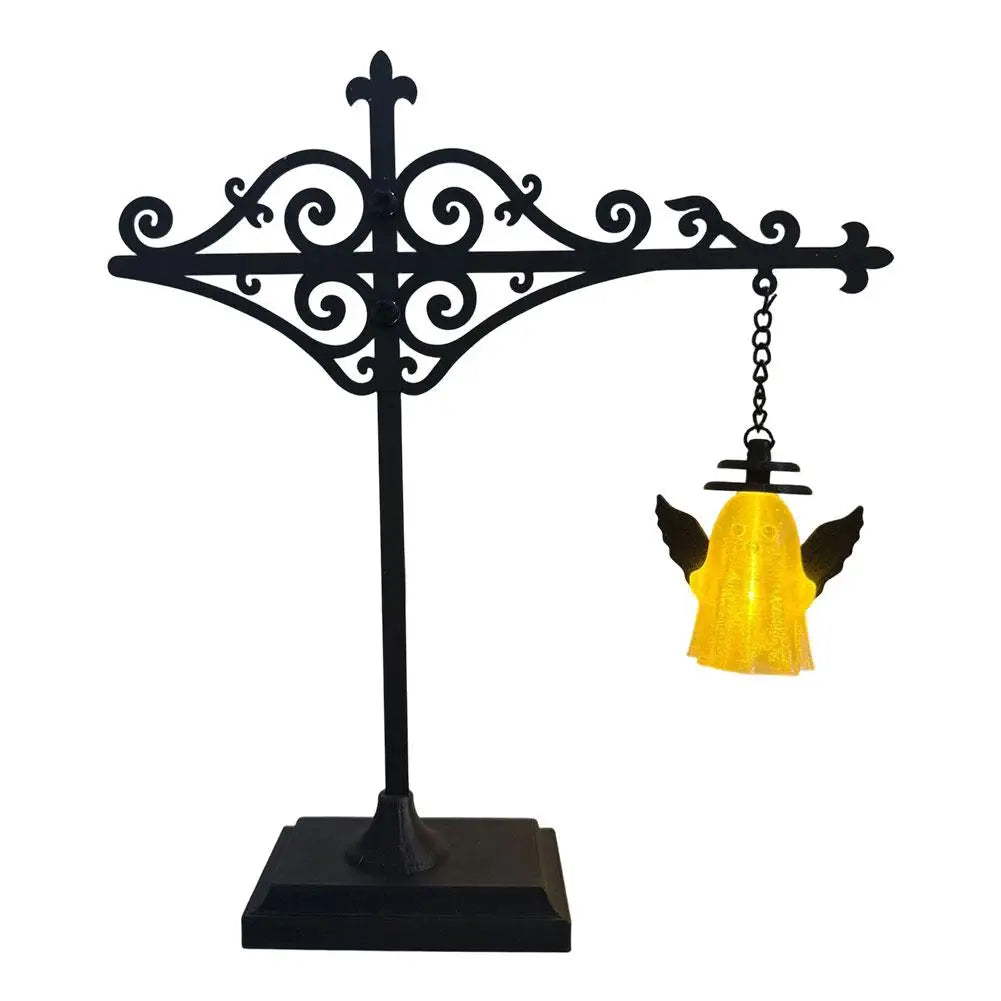 lampe bibliothèque vintage led rechargeable plaque geometrique noire ecrou suspension