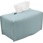 boîte mouchoirs simili cuir moderne blanc salon nuit vanity organizer support comptoir rembourrage hygiène
