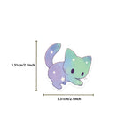 stickers dessin animé mignon galaxie étoiles pastel violet bleu rose orange vert noir adhésifs