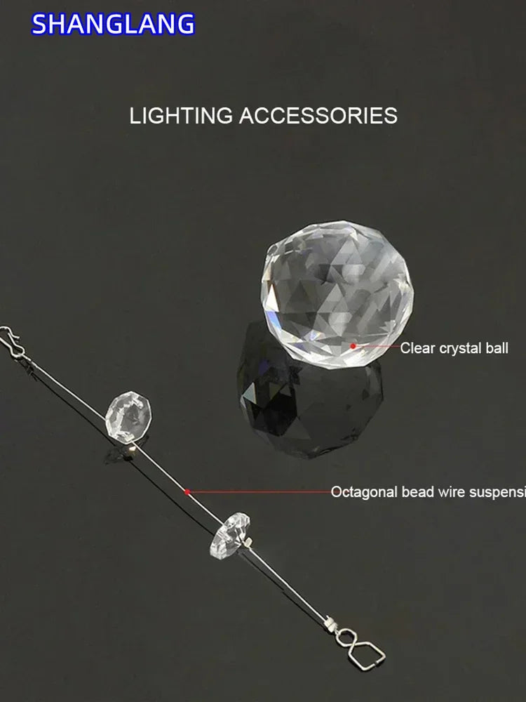 lustre moderne cristaux transparents salon salle bain led pendentif alliage certifications ccc rohs ul