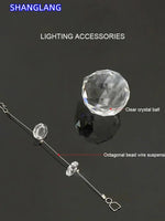 lustre moderne cristaux transparents salon salle bain led pendentif alliage certifications ccc rohs ul