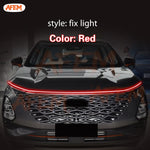 feux jour led voiture moderne blanc noir transparent technologie ligne lumineuse continue