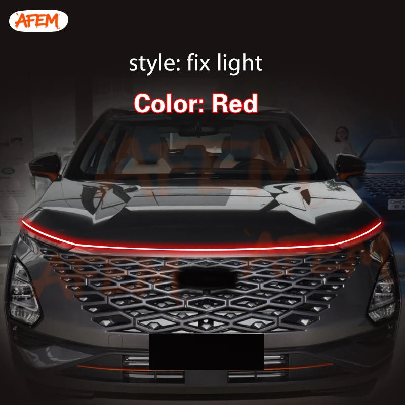 feux jour led voiture moderne blanc noir transparent technologie ligne lumineuse continue