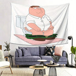 tapisserie décoration intérieure moderne peter griffin blanc vert rose beige