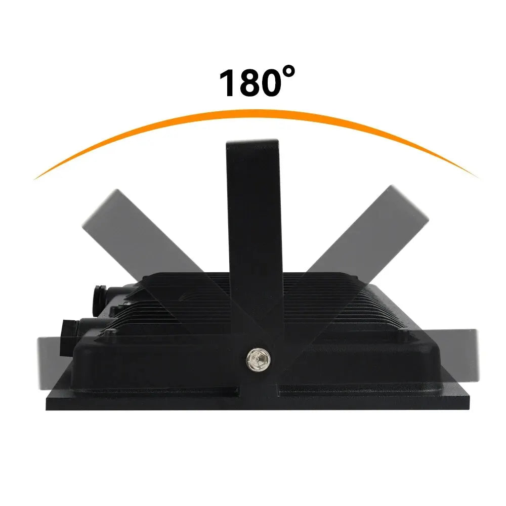 projecteur led noir moderne ip65 mural 10w 20w 30w 50w 100wextérieur aluminium