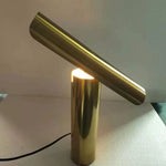lampe table moderne cuivre blanc doré interrupteur bouton lumière led étude chambre
