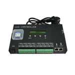 contrôleur led rgb ports noir industrielle carte sd câble alimentation boutons
