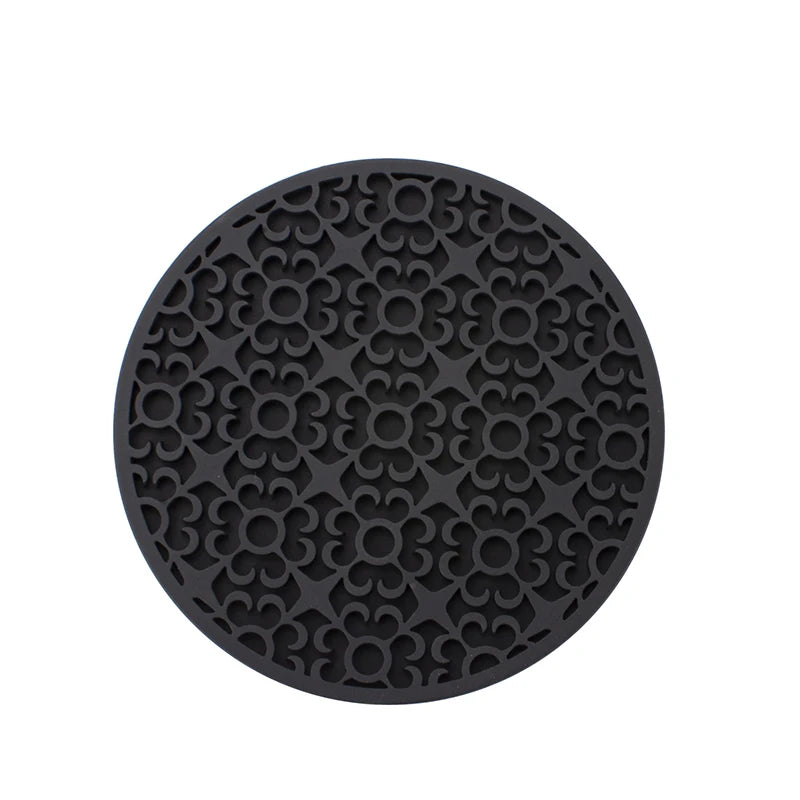 coasters perforés silicone moderne antidérapants diverses couleurs domestiques