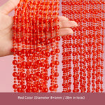 rideau pvc clips moderne rose bleu clair facile porte maison translucent