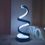 lampe table spirale moderne noire veilleuse dessin animé câble usb certifiée rohs fcc