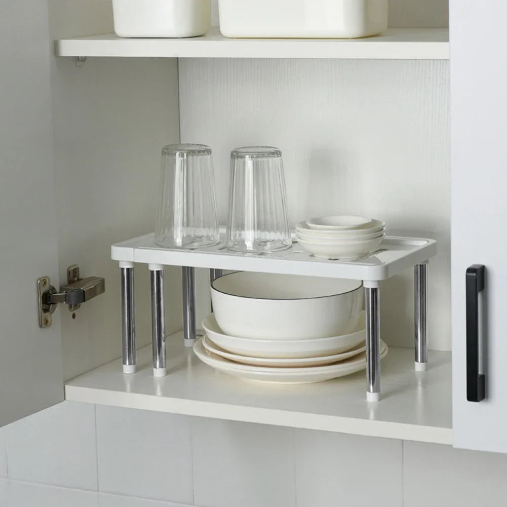 Étagère télescopique grise ajustable de 35 à 61 cm