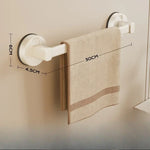 porte serviettes mural gris moderne ventouse texture mat longueur 50cm support serviettes fixe