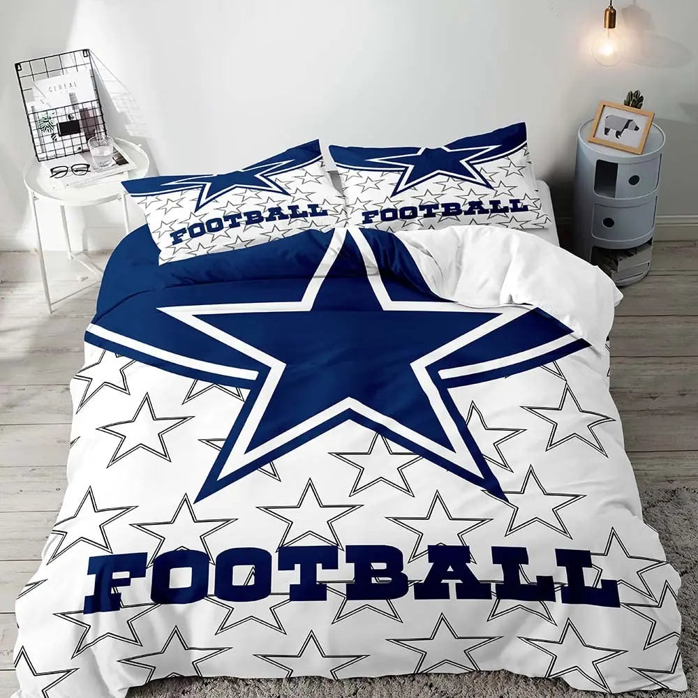 Différentes tailles de housse de couette football américain disponibles