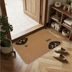 tapis d'entrée marron clair hi bye moderne antidérapant résistant décoloration 30x50cm 40x60cm