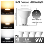 ampoules led blanc modernes gu10 gu11 mr11 35mm 50mm 220v 240v 6000k 3000k