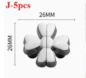 boutons magnétiques détachables argenté cœur moderne adhésif rideaux pièces 17mm maison