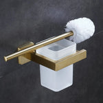 brosse wc acier inoxydable noir moderne porte brosse mural salle bain bac detergent fixation