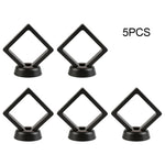 présentoir bijoux moderne transparent noir blanc support rotatif minimaliste 10 pièces