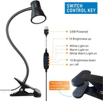 lampe led noir flexible pinces clip rechargeable usb moderne minimaliste