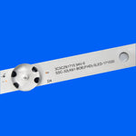barre lumineuse led blanc bleu moderne connecteur électrique fixations technologie