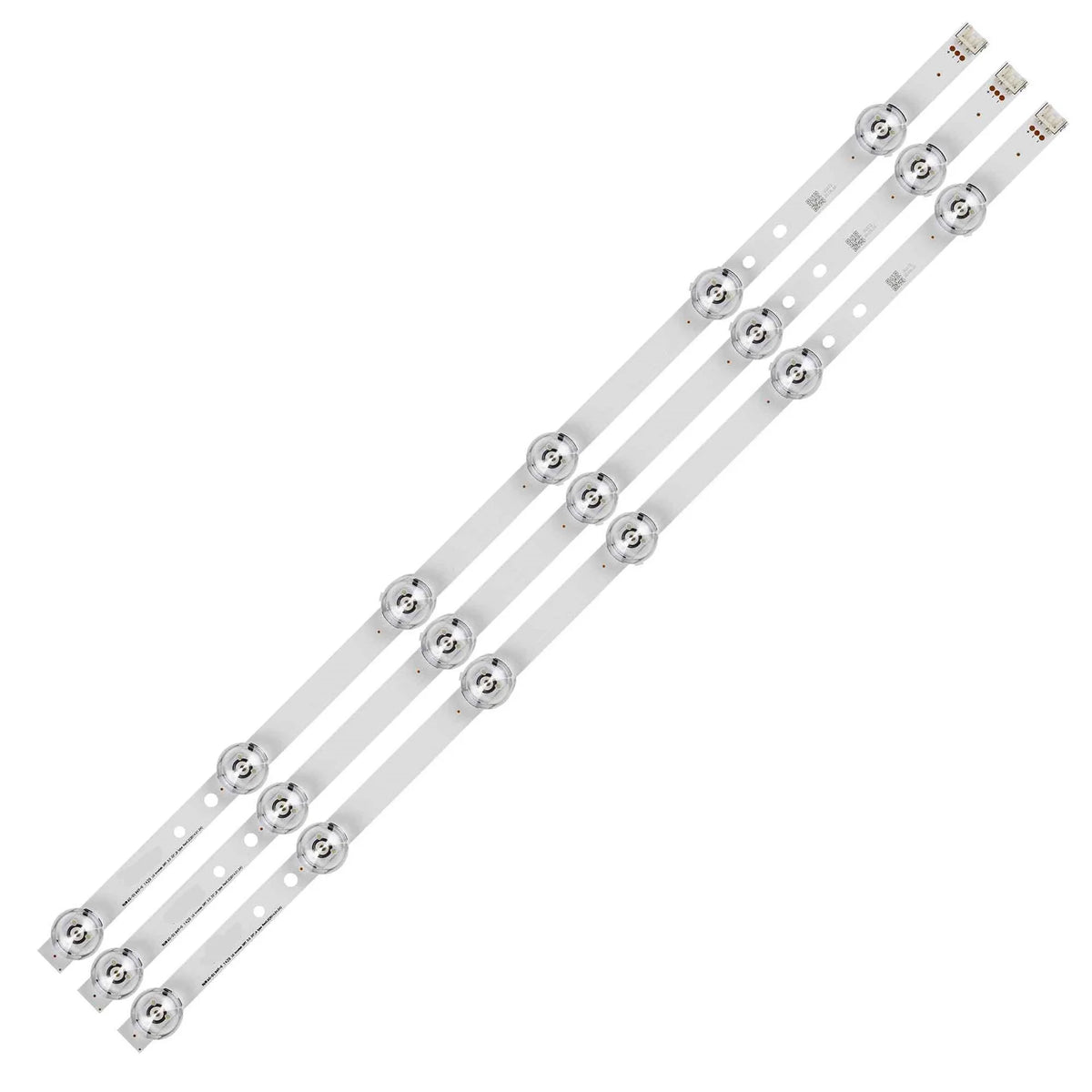 bandes rétro éclairage led blancs modernes connecteur fixations 32 pouces téléviseur