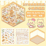 puzzle 3d illustration dessin animé boulangerie vêtements salon thé enfant chambre décoration