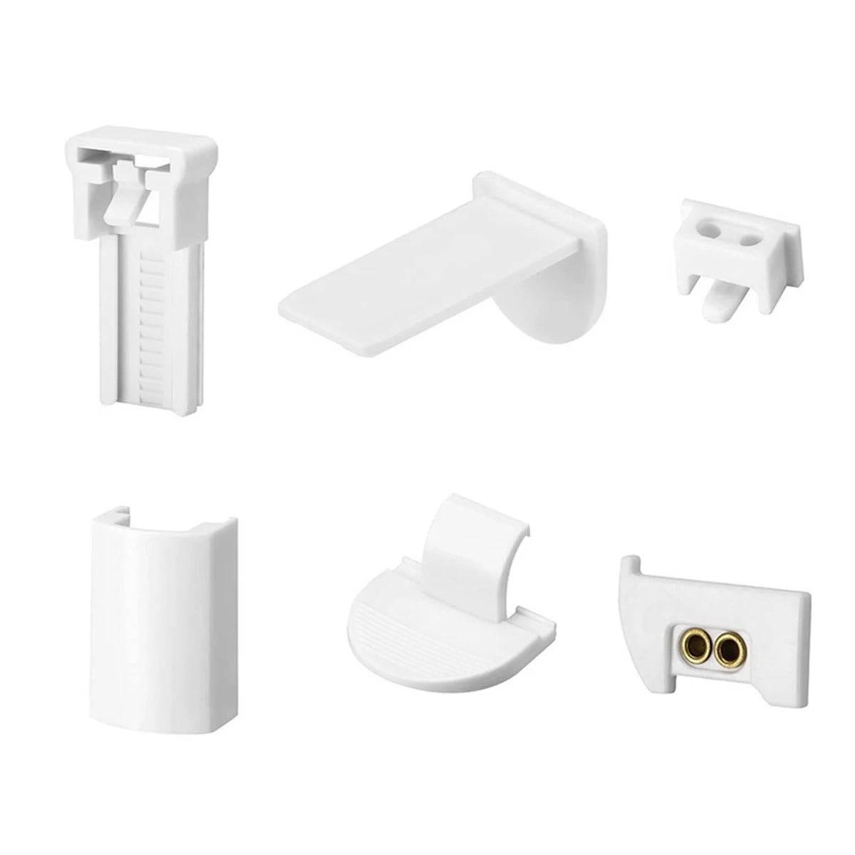 rideau volets blanc moderne accessoires réparation clips adhésifs pièces 24 pièces transparents