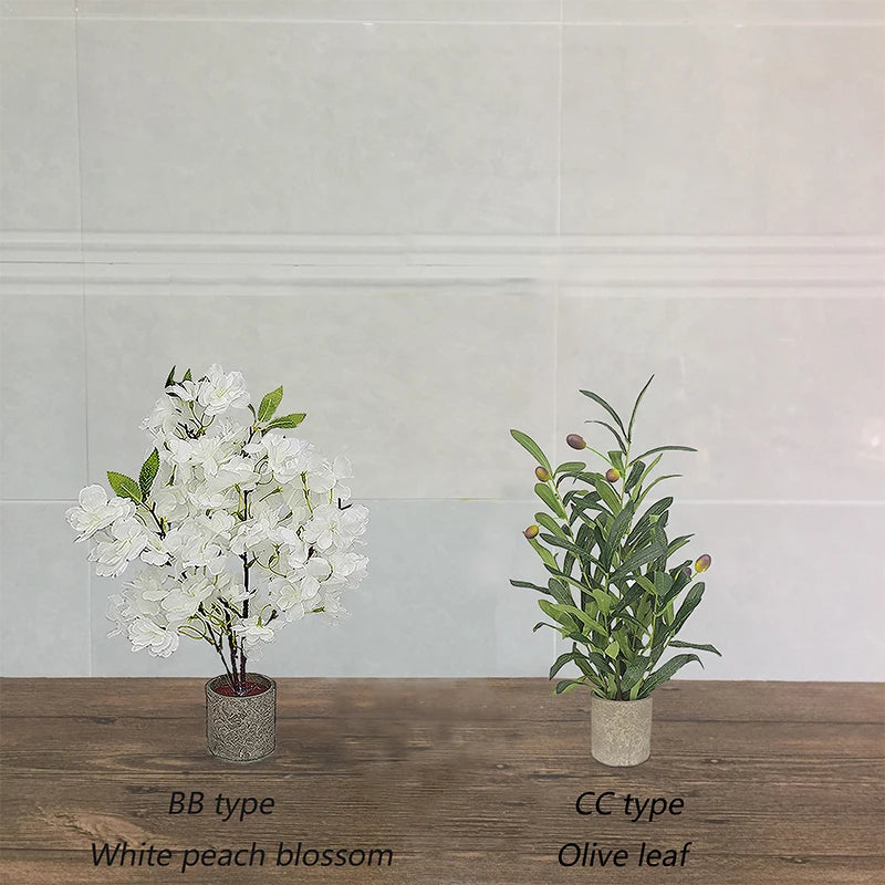 décoration intérieure plante artificielle fleurs feuilles moderne rose blanche verte salon