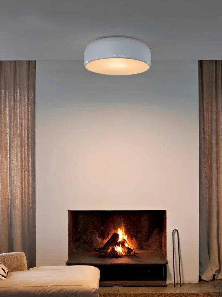 lampe moderne noir blanc circulaire acrylique led certifiée ccc cqc ul vde
