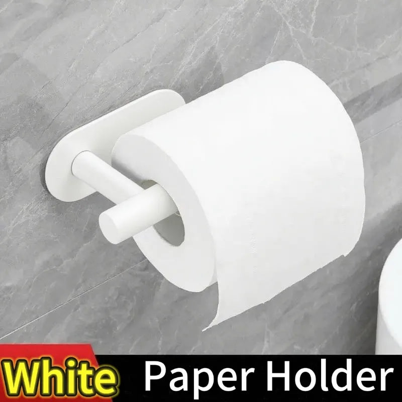 porte papier adhésif moderne noir blanc texture mat salle bains cuisine