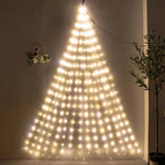 guirlande lumineuse halloween violet fleurs artificielles feuilles adaptateurs électriques led 1000cm festive jardin